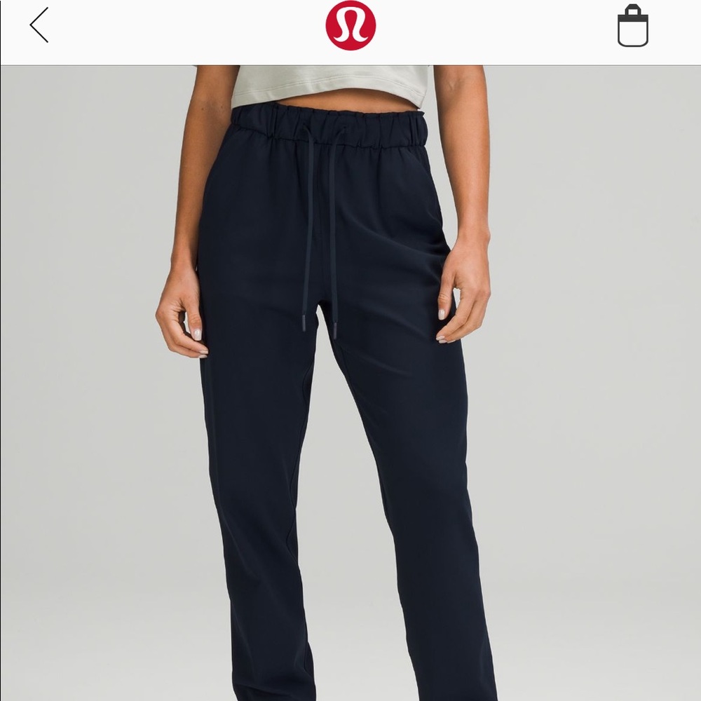 Pink* lululemon stretch High Rise Jogger